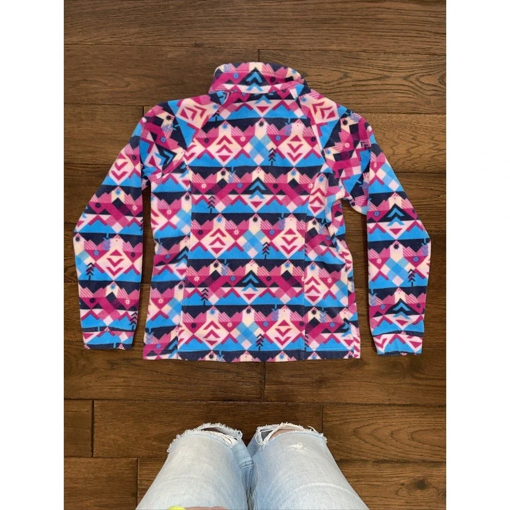 Girls Columbia West Bend Printed Fleece Jacket Size Large 14/16‎